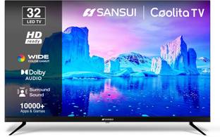 Sansui 80 cm (32 inch) HD Ready LED Smart Coolita TV with IPS Panel| Dolby Audio| Surround Sound| 60Hz...