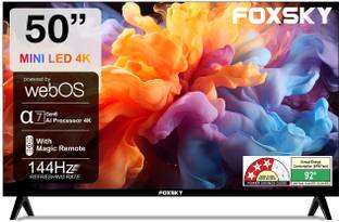 Foxsky 127 cm (50 inch) Ultra HD (4K) Mini LED Smart WebOS TV 2026 Edition with 2.1CH Audio System Tun...