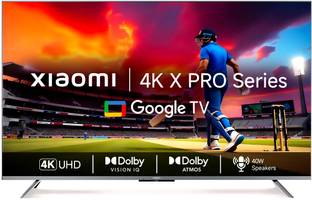 Mi by Xiaomi X Pro 108 cm (43 inch) Ultra HD (4K) LED Smart Google TV with Dolby Vision IQ | HDR10+ | Dolby Atmos |DTS X | Vivid Picture Engine 2 with Adaptive Brightness
