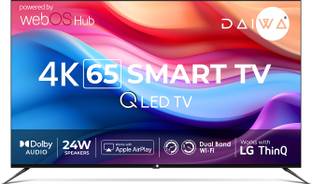 Daiwa 165 cm (65 inch) QLED Ultra HD (4K) Smart WebOS TV with Bezelless design,ThinQ and Audio