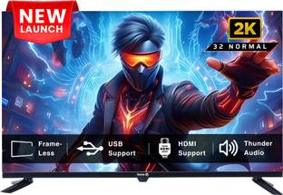 InnoQ Nova 80 cm (32 inch) HD Ready LED TV 2025 Edition with Thunder Audio Speakers | Frameless | Pixe...