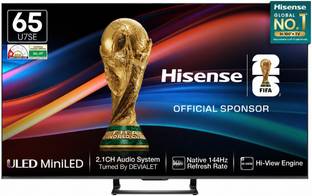 Hisense 65U7SE 164 cm (65 inch) Ultra HD (4K) Mini LED Smart VIDAA TV with 2.1CH Audio System Tuned by...