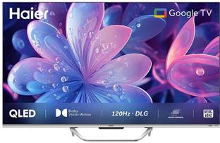 Haier 109 cm (43 inch) QLED Ultra HD (4K) Smart Google TV Dolby Vision, Metal Bezel-Less and 2024 mode...