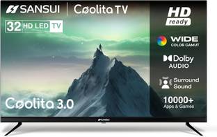 Sansui 80 cm (32 inch) HD Ready LED Smart Coolita TV 2024 Edition with Dolby Audio |Surround Sound |A+...