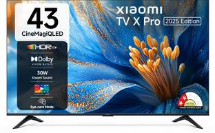 XIAOMI by Mi X Pro CineMagiQLED 108 cm (43 inch) QLED Ultra HD (4K) Smart Google TV 2025 Edition with ...