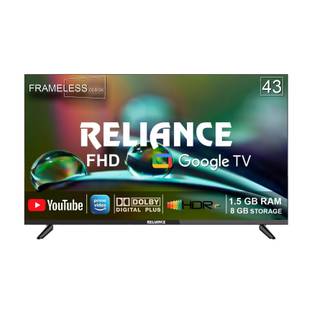 Reliance 109 cm (43 inch) Full HD LED Smart Google TV with Next Generation Google Smart FHD Led Tv Pla...
