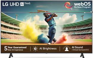 LG UR7500 126 cm (50 inch) Ultra HD (4K) LED Smart WebOS TV with Alpha5 AI Processor 4K Gen6, AI Picture Pro, 4K Upscaling, 60 Hz Refresh Rate, Game Optimizer, Magic Remote Capability, 5-Year Guaranteed with New OS Experience