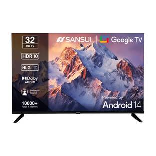 Sansui 80 cm (32 inch) HD Ready LED Smart Google TV with IPS Panel| HDR10| Dolby Audio| Surround Sound...