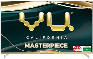 Vu 2025 Frame Series 164 cm (65 inch) QLED Ultra HD (4K) Smart Google TV with 124 Watts Sound | 800 Ni...