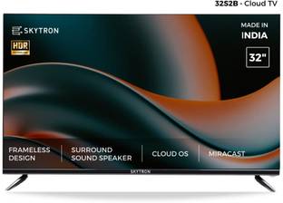 SKYTRON 80 cm (32 inch) HD Ready LED Smart Android Based TV with 20W Thunder Speaker Soundbar and Cloud Lite OS with Briefcase Packaging
