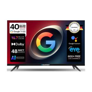 Blaupunkt 100 cm (40 inch) QLED Full HD Smart Google TV 2026 Edition with Google Voice Assistant Remot...