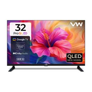 VW 80 cm (32 inch) QLED HD Ready Smart Google TV