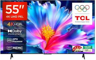 TCL P6L 139 cm (55 inch) Ultra HD (4K) LED Smart Google TV with AiPQ Processor | Dolby Audio| 2026 Lau...