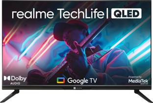 realme TechLife CineSonic 80 cm (32 Inch) QLED HD Ready Smart Google TV 2025 Edition Dolby Audio, HDR1...