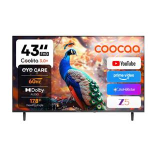Coocaa S4U Plus 108 cm (43 inch) Full HD LED Smart Coolita TV with Dolby Audio| Narrow Frame Design| E...