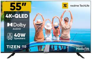 realme TechLife 140 cm (55 inch) QLED Ultra HD (4K) Smart Tizen TV 2026 Edition