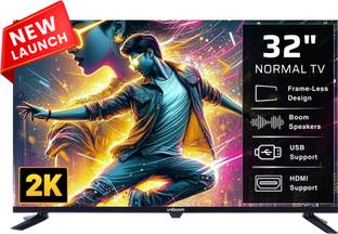 Uniboom Astra 80 cm (32 inch) HD Ready LED TV 2025 Edition with Firing Boom Speakers | Frameless | Aur...