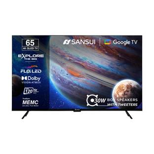 Sansui 165 cm (65 inch) QLED Ultra HD (4K) Smart Google TV with Dolby Vision| HDR10+| Dolby Atmos Soun...