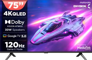 MOTOROLA 191 cm (75 inch) QLED Ultra HD (4K) Smart Google TV 2025 Edition