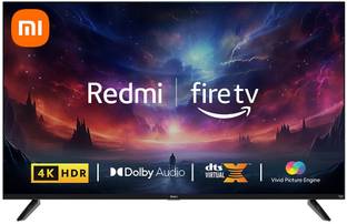 REDMI by Xiaomi MI 108 cm (43 inch) Ultra HD (4K) LED Smart Fire TV with 12000+ Apps| Alexa Voice Control |AirPlay 2 |HDR 10 with HLG |Vivid Picture Engine | Dolby Audio | DTS:HD|DTS Virtual: X