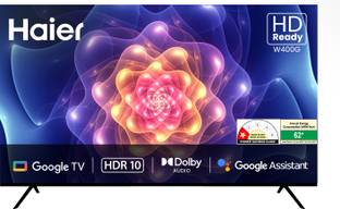 Haier 80 cm (32 inch) HD Ready LED Smart Google TV 2025 Edition with HDR10 support |Google Assistant (Bluetooth voice control) | Built-in Chromecast| Bezel-less design