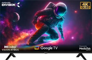 MOTOROLA EnvisionX 108 cm (43 inch) QLED Ultra HD (4K) Smart Google TV with Dolby Vision & Dolby Atmos