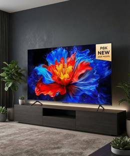 TCL 164 cm (55 inch) QLED Ultra HD (4K) Smart Google TV 2025 Edition with Dolby Atmos & DTS Virtual X ...