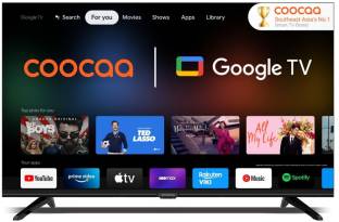 Coocaa Frameless 138 cm (55 inch) Ultra HD (4K) LED Smart Google TV with HDR 10 Dolby Audio and Eye ca...