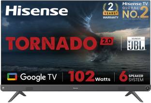 Hisense Tornado 126 cm (50 inch) Ultra HD (4K) LED Smart Google TV with 102W JBL 6 Speakers, Dolby Vision and Atmos