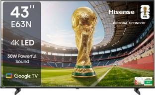 Hisense 108 cm (43 inch) Ultra HD (4K) LED Smart Google TV 2024 Edition with 30W Powerful Sound, Dolby...