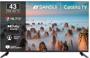 Sansui Sansui 108 cm (43 inch) Full HD LED Smart Coolita TV 2026 Edition with Dolby Audio, Surround So...