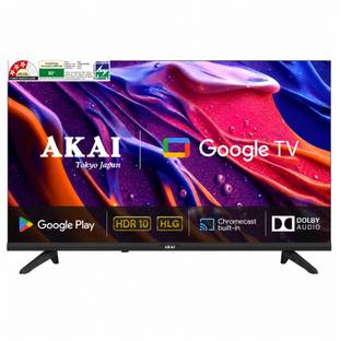 Akai Bezel-less Screen 109 cm (43 inch) Full HD LED Smart Google TV with Dolby Audio | HDR 10 | 60 HZ ...