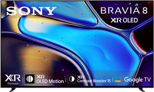SONY BRAVIA 8 138.8 cm (55 inch) OLED Ultra HD (4K) Smart Google TV with Advanced AI Processor XR, Stu...