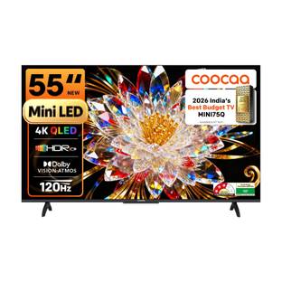 Coocaa 138 cm (55 inch) Ultra HD (4K) Mini LED Smart Google TV with Local Dimming - 2025 Edition | Dol...
