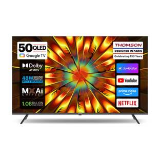 Thomson Phoenix 2025 Edition 126 cm (50 inch) QLED Ultra HD (4K) Smart Google TV with Dolby Atmos 48 W...
