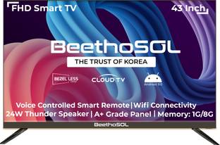 BeethoSOL 108 cm (43 inch) Full HD LED Smart Android Based TV