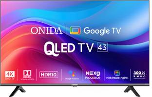 ONIDA 108 cm (43 inch) QLED Ultra HD (4K) Smart Google TV