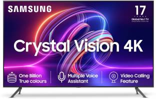 SAMSUNG Crystal Vision 4K iSmart with Voice Assistant 108 cm (43 inch) Ultra HD (4K) LED Smart Tizen T...