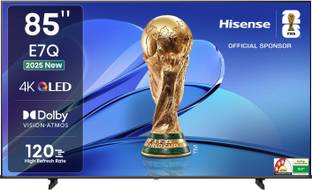 Hisense 85E7Q 215 cm (85 inch) QLED Ultra HD (4K) Smart VIDAA TV 2025 Edition with Dolby Vision Atmos,...