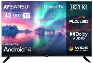 Sansui 109 cm (43 inch) QLED Full HD Smart Google TV 2025 Edition with Google TV 5.0 | HDR10 & HLG | D...