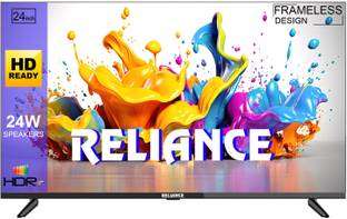 Reliance Jumbo 60 cm (24 inch) HD Ready LED TV 2025 Edition with 24W Boom Speakers | Real Frameless | ...