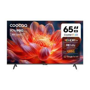 Coocaa Y74 Pro 164 cm (65 inch) QLED Ultra HD (4K) Smart Google TV with Dolby Vision & Dolby Atmos | 1...