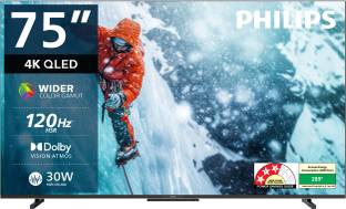 PHILIPS 189 cm (75 inch) QLED Ultra HD (4K) Smart Google TV 2025 Edition