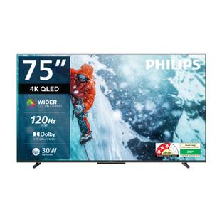 PHILIPS 189 cm (75 inch) QLED Ultra HD (4K) Smart Google TV