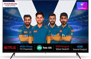 Thomson TV 108 cm (43 inch) QLED Ultra HD (4K) Smart JioTele OS TV 2025 Edition 40W Sound Output | Dig...