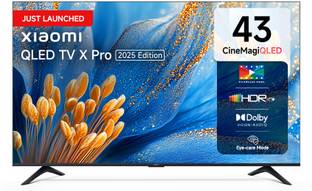 XIAOMI by Mi X Pro CineMagiQLED 108 cm (43 inch) QLED Ultra HD (4K) Smart Google TV 2025 Edition with ...