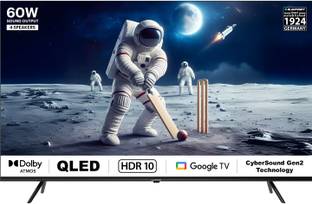 Blaupunkt 126 cm (50 Inch) QLED Ultra HD (4K) Smart Google TV with 60W Sound Output HDR 10 | Dolby Atm...