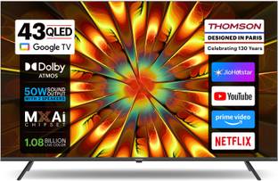 Thomson Phoenix 2025 Edition 108 cm (43 inch) QLED Ultra HD (4K) Smart Google TV with Dolby Atmos 50 W...