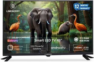 LIMEBERRY Premium 109 cm (43 inch) Full HD LED Smart Android TV with Remote Control