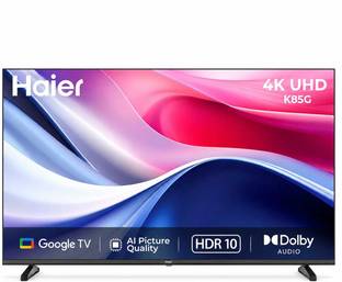 Haier K85G 189 cm (75 inch) QLED Ultra HD (4K) Smart Google TV 2026 Edition with User Manual